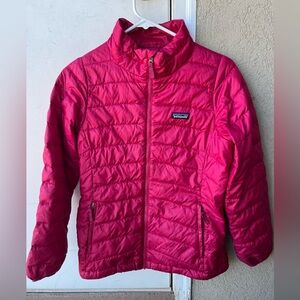 Patagonia Down Sweater Jacket Girls Size XL (14-16) Pink Puffer winter coat
